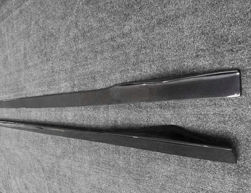For  M2 F87 Body Parts MTC Style Carbon Fiber Side Skirts Protective Side Bumper Shovel Surround Skirt Accessories for M2C